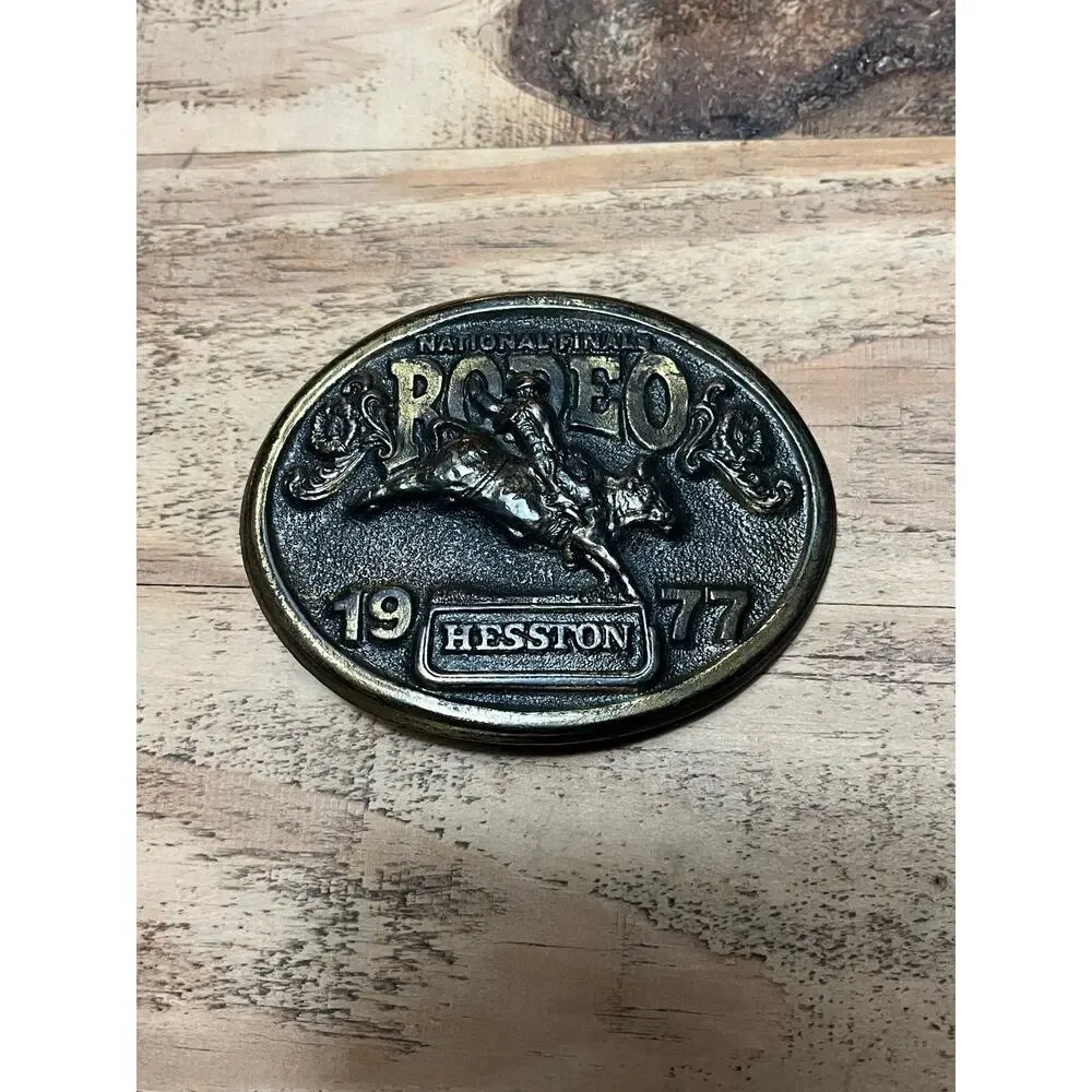 1977 Hesston National Finals Rodeo 4th Annual Collectors Buckle!